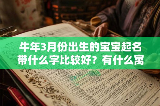牛年3月份出生的宝宝起名带什么字比较好？有什么寓意？