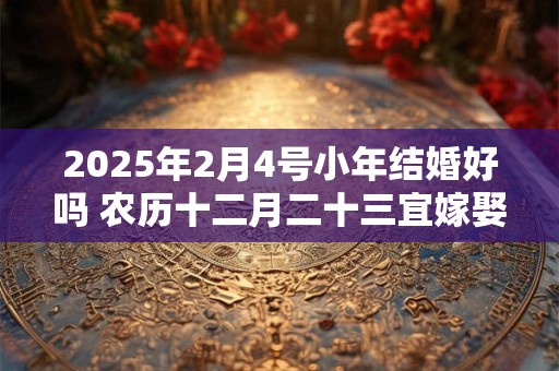 2025年2月4号小年结婚好吗 农历十二月二十三宜嫁娶吗