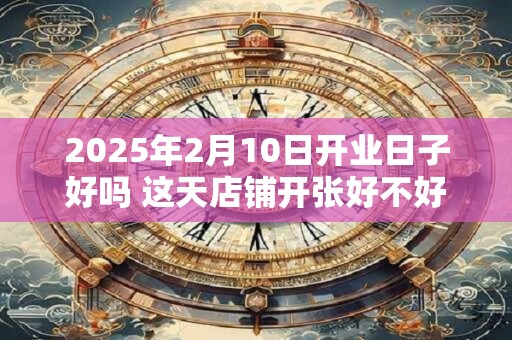 2025年2月10日开业日子好吗 这天店铺开张好不好