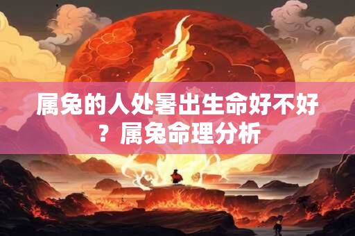 属兔的人处暑出生命好不好?属兔命理分析 属兔的人处暑出生命好不好?属兔命理分析