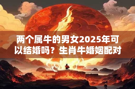 两个属牛的男女2025年可以结婚吗？生肖牛婚姻配对