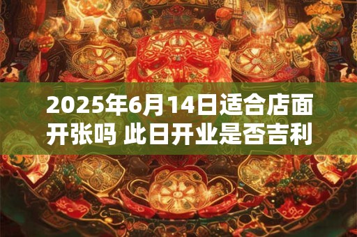2025年6月14日适合店面开张吗 此日开业是否吉利