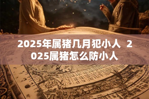 2025年属猪几月犯小人  2025属猪怎么防小人