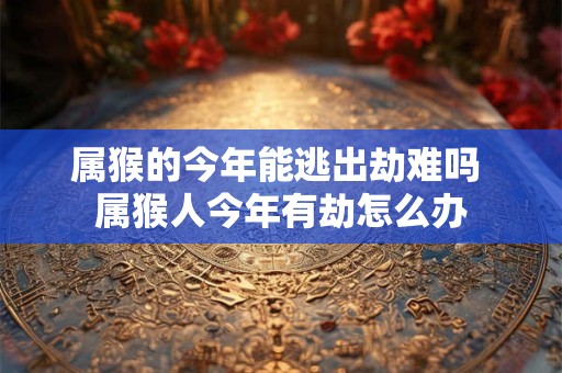 属猴的今年能逃出劫难吗 属猴人今年有劫怎么办