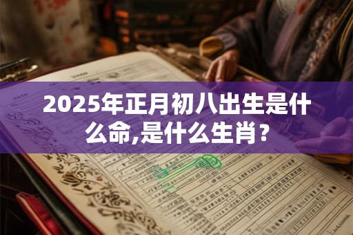 2025年正月初八出生是什么命,是什么生肖？