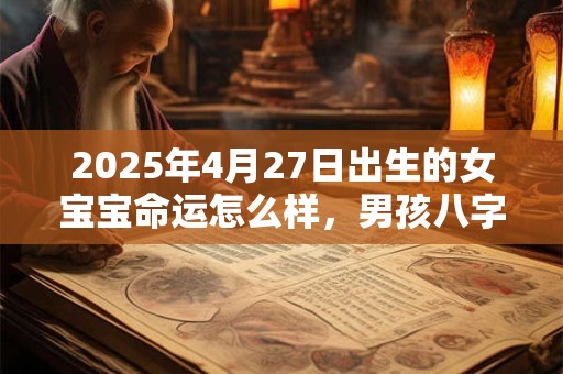 2025年4月27日出生的女宝宝命运怎么样，男孩八字五行命运