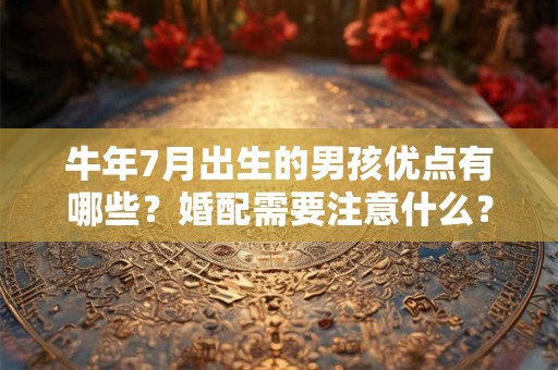 牛年7月出生的男孩优点有哪些？婚配需要注意什么？