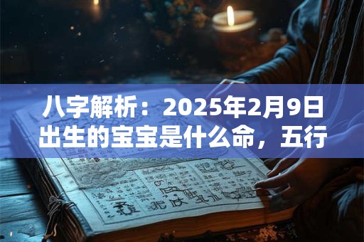 八字解析：2025年2月9日出生的宝宝是什么命，五行缺什么