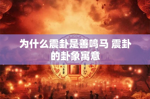 为什么震卦是善鸣马 震卦的卦象寓意