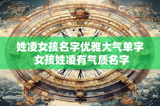 姓凌女孩名字优雅大气单字 女孩姓凌有气质名字
