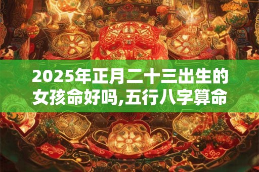 2025年正月二十三出生的女孩命好吗,五行八字算命