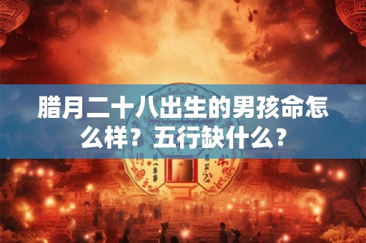 腊月二十八出生的男孩命怎么样?五行缺什么? 腊月二十八出生的男孩命怎么样?五行缺什么?