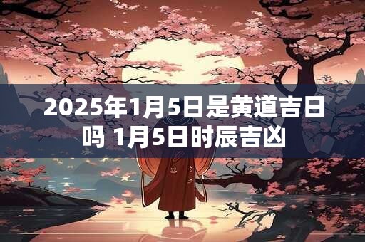 2025年1月5日是黄道吉日吗 1月5日时辰吉凶