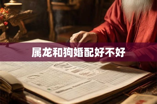属龙和狗婚配好不好