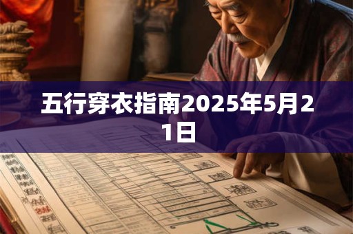 五行穿衣指南2025年5月21日