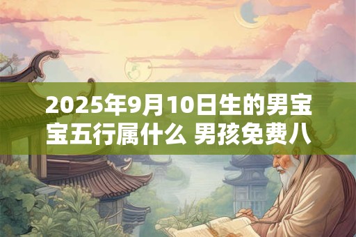 2025年9月10日生的男宝宝五行属什么 男孩免费八字起名
