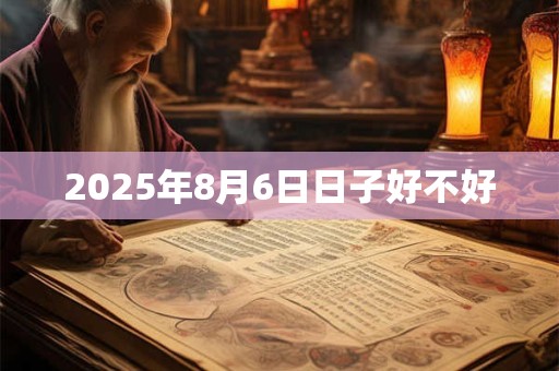 2025年8月6日日子好不好