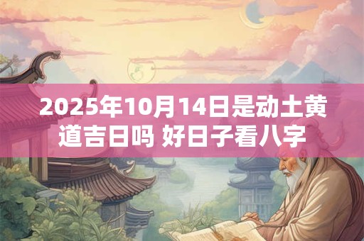 2025年10月14日是动土黄道吉日吗 好日子看八字