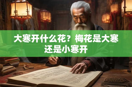 大寒开什么花？梅花是大寒还是小寒开