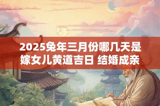 2025兔年三月份哪几天是嫁女儿黄道吉日 结婚成亲大吉日