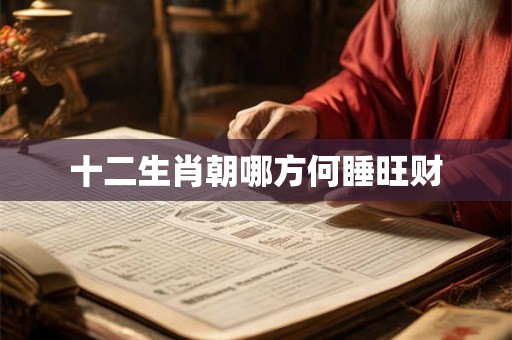 十二生肖朝哪方何睡旺财