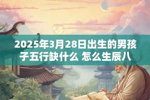 2025年3月28日出生的男孩子五行缺什么 怎么生辰八字取名