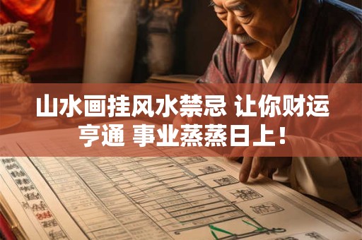 山水画挂风水禁忌 让你财运亨通 事业蒸蒸日上！