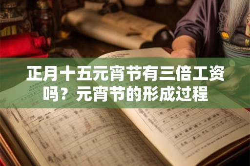 正月十五元宵节有三倍工资吗？元宵节的形成过程