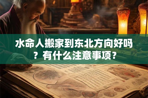 水命人搬家到东北方向好吗?有什么注意事项? 水命人搬家到东北方向好吗?有什么注意事项?