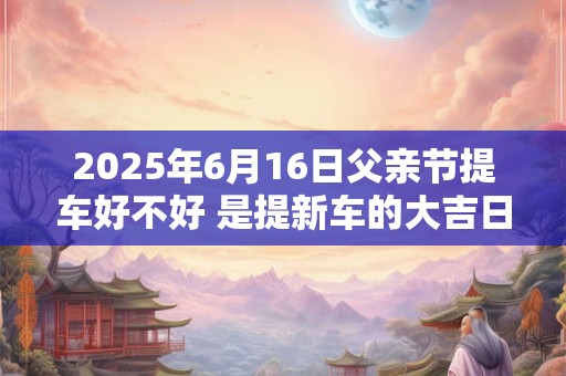 2025年6月16日父亲节提车好不好 是提新车的大吉日子吗 2025年6月16日父亲节提车好不好 是提新车的大吉日子吗