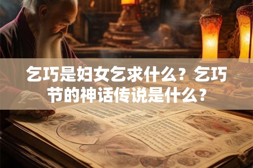 乞巧是妇女乞求什么？乞巧节的神话传说是什么？