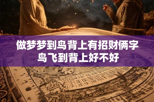 做梦梦到鸟背上有招财俩字 鸟飞到背上好不好