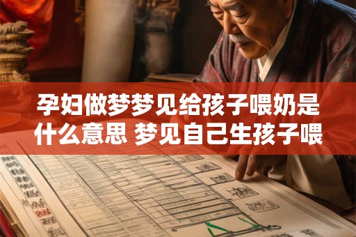 孕妇做梦梦见给孩子喂奶是什么意思 梦见自己生孩子喂奶是什么意思
