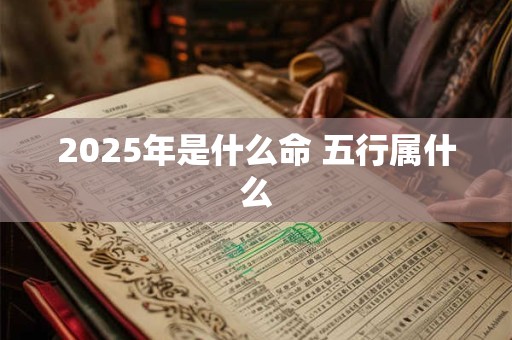 2025年是什么命 五行属什么 2025年是什么命 五行属什么