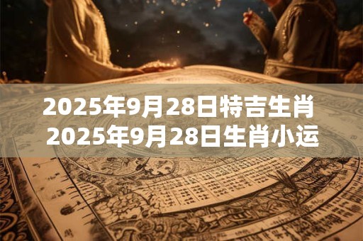 2025年9月28日特吉生肖 2025年9月28日生肖小运播报