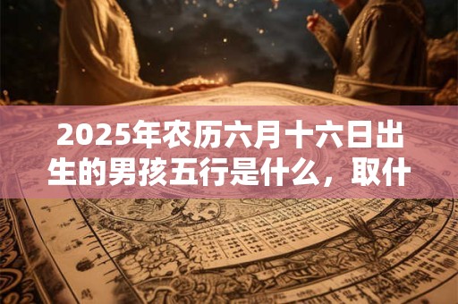 2025年农历六月十六日出生的男孩五行是什么,取什么名字好? 2025年农历六月十六日出生的男孩五行是什么,取什么名字好?