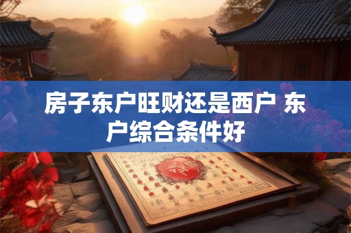 房子东户旺财还是西户 东户综合条件好