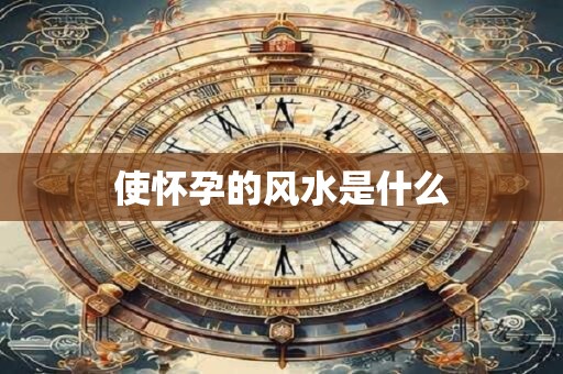 使怀孕的风水是什么