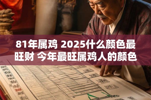 81年属鸡 2025什么颜色最旺财 今年最旺属鸡人的颜色