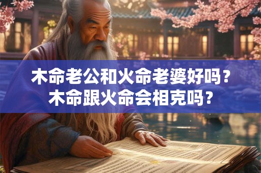 木命老公和火命老婆好吗？木命跟火命会相克吗？
