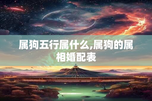 属狗五行属什么,属狗的属相婚配表