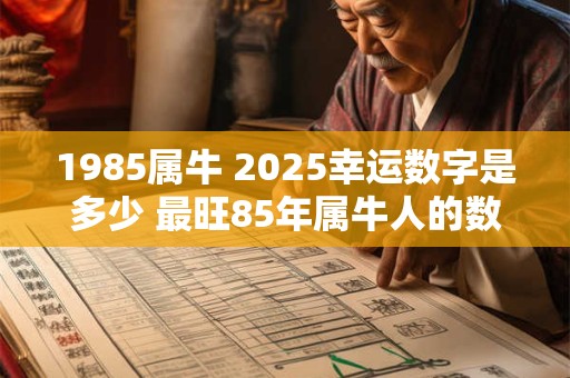 1985属牛 2025幸运数字是多少 最旺85年属牛人的数字
