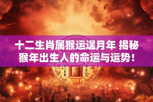 十二生肖属猴运逞月年 揭秘猴年出生人的命运与运势！