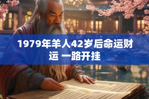 1979年羊人42岁后命运财运 一路开挂