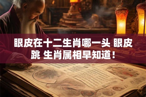 眼皮在十二生肖哪一头 眼皮跳 生肖属相早知道! 眼皮在十二生肖哪一头 眼皮跳 生肖属相早知道!