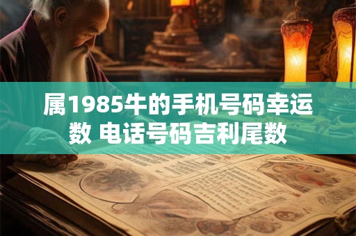 属1985牛的手机号码幸运数 电话号码吉利尾数