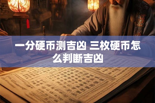 一分硬币测吉凶 三枚硬币怎么判断吉凶