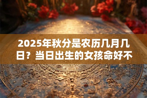 2025年秋分是农历几月几日？当日出生的女孩命好不好