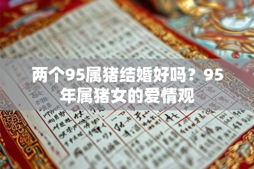 两个95属猪结婚好吗？95年属猪女的爱情观