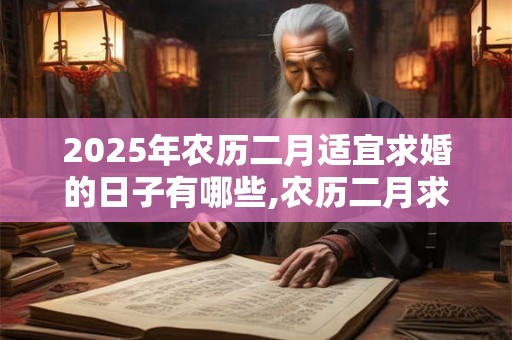 2025年农历二月适宜求婚的日子有哪些,农历二月求婚日黄历查询